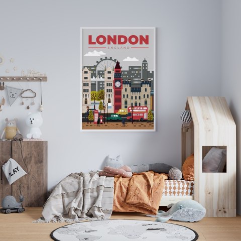 Plakat Londyn ilustracja do salonu lub sypialni