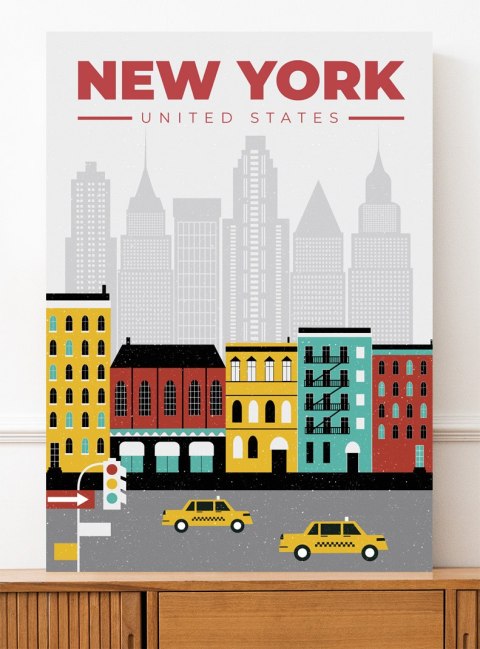 Plakat Nowy Jork ilustracja do salonu lub sypialni