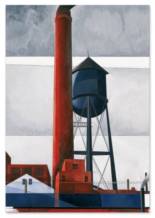 Plakat Charles Demuth fabryka abstrakcja do salonu lub sypialni