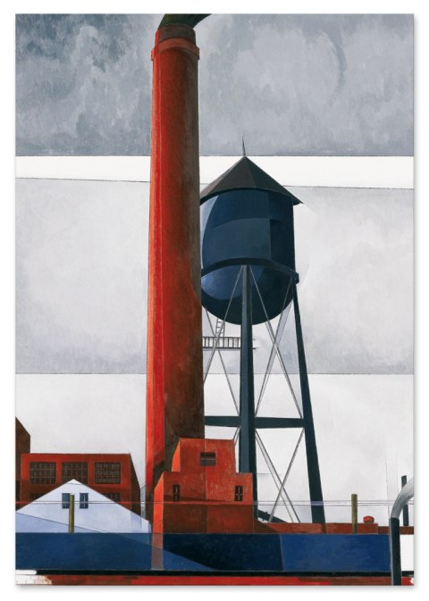 Plakat Charles Demuth fabryka abstrakcja do salonu lub sypialni