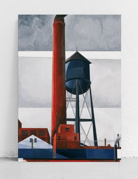 Plakat Charles Demuth fabryka abstrakcja do salonu lub sypialni