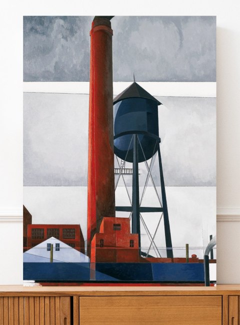Plakat Charles Demuth fabryka abstrakcja do salonu lub sypialni