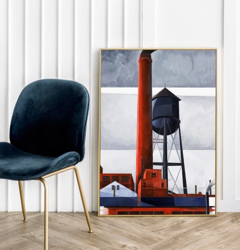 Plakat Charles Demuth fabryka abstrakcja do salonu lub sypialni