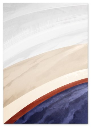 Plakat wielokolorowa abstrakcja ombre do salonu lub sypialni