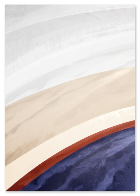 Plakat wielokolorowa abstrakcja ombre do salonu lub sypialni