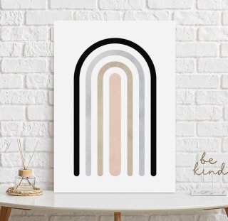 Plakat boho geometryczna tęcza do pokoju dziecka