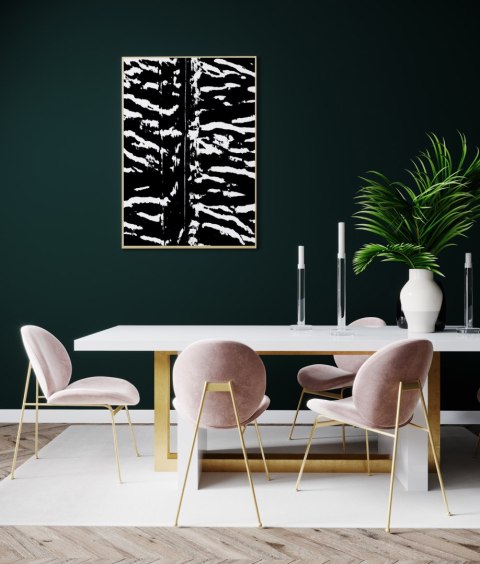 Plakat czarno-biała zebra do salonu lub sypialni
