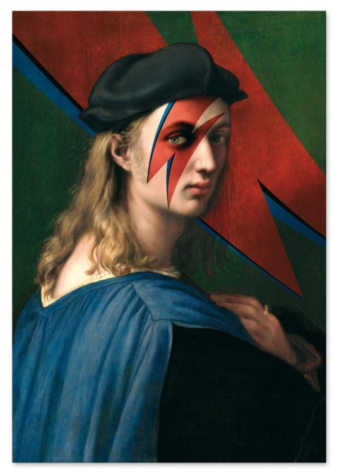 Plakat David Bowie stary portret pop art do salonu lub sypialni