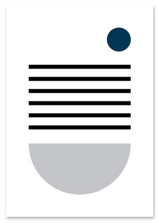 Plakat geometryczny do salonu lub sypialni