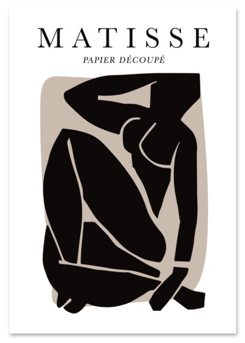 Plakat Henri Matisse czarna postać do salonu lub sypialni