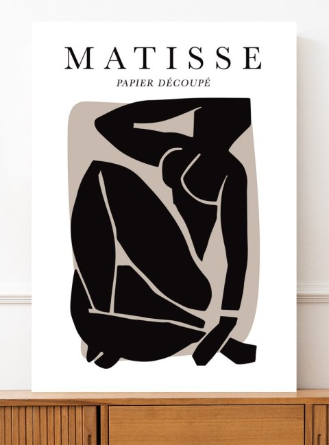 Plakat Henri Matisse czarna postać do salonu lub sypialni