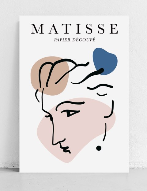 Plakat Matisse twarz pastelowe kolory do salonu lub sypialni