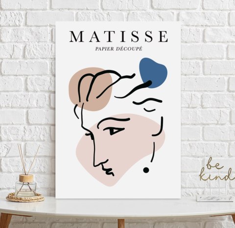 Plakat Matisse twarz pastelowe kolory do salonu lub sypialni