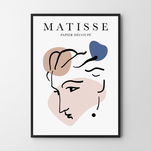 Plakat Matisse twarz pastelowe kolory do salonu lub sypialni