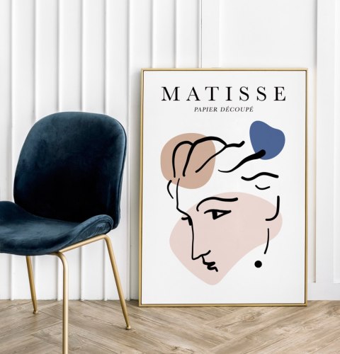 Plakat Matisse twarz pastelowe kolory do salonu lub sypialni