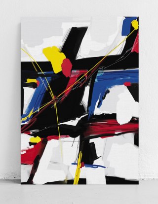 Plakat abstrakcja Mondrian do salonu lub sypialni