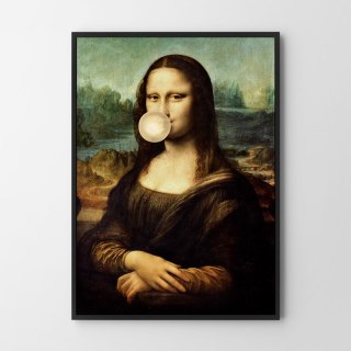 Plakat Mona Lisa z balonem pop art do salonu lub sypialni