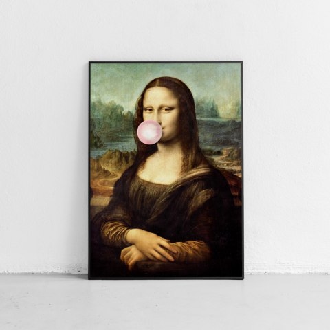 Plakat Mona Lisa z balonem pop art do salonu lub sypialni