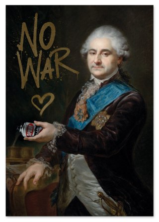 Plakat Stop War portret pop art do salonu lub sypialni