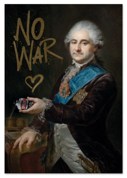 Plakat Stop War portret pop art do salonu lub sypialni