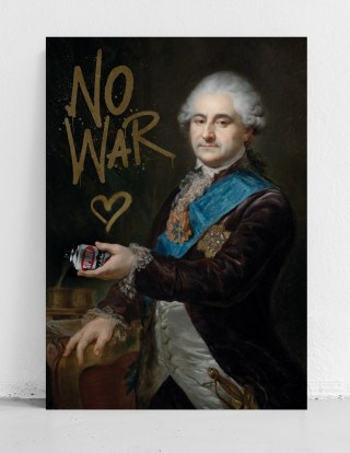 Plakat Stop War portret pop art do salonu lub sypialni