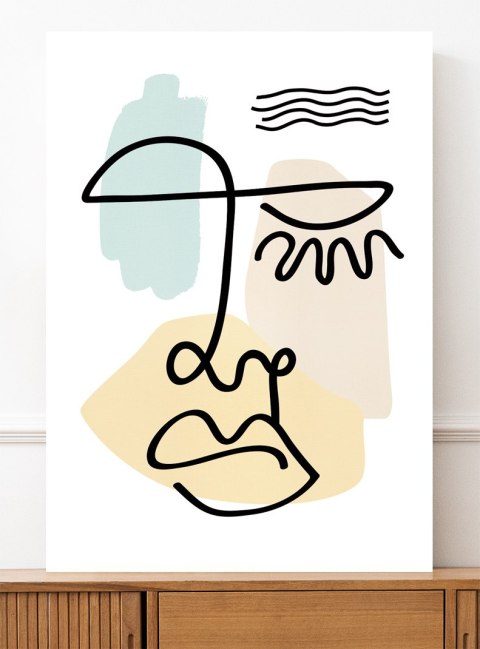 Plakat portret twarzy Matisse pastele do salonu lub sypialni