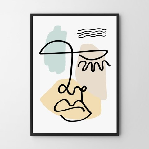 Plakat portret twarzy Matisse pastele do salonu lub sypialni