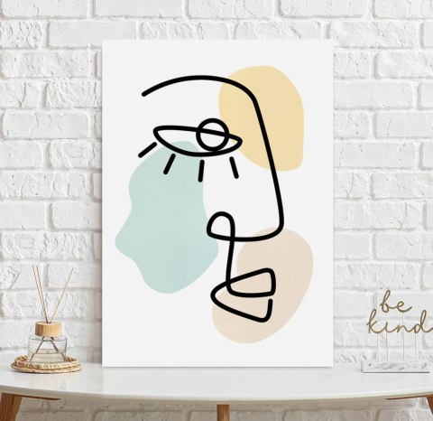 Plakat nowoczesny portret twarzy Matisse do salonu lub sypialni