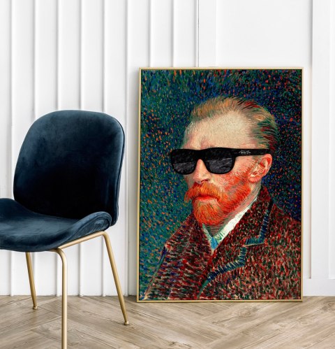Plakat Vincent van Gogh autoportret pop art do salonu lub sypialni