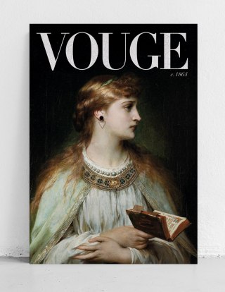 Plakat Vogue pop art do salonu lub sypialni