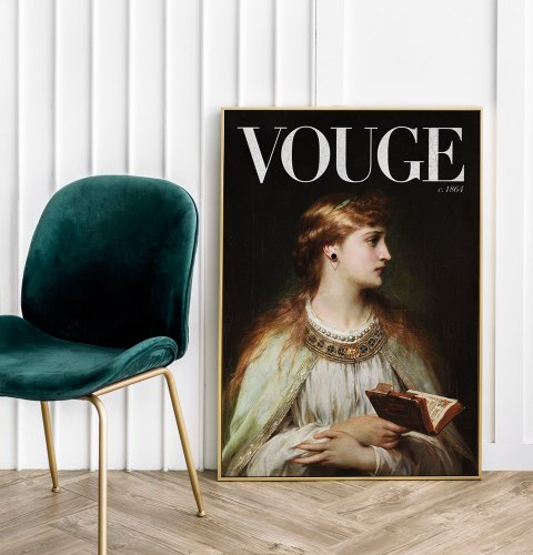 Plakat Vogue pop art do salonu lub sypialni