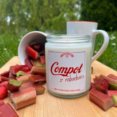 Compot z rabarbaru - świeca sojowa 250 ml