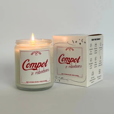 Compot z rabarbaru - świeca sojowa 250 ml