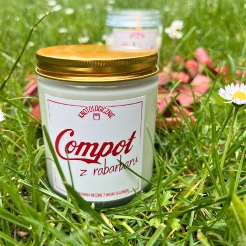 Compot z rabarbaru - świeca sojowa 250 ml