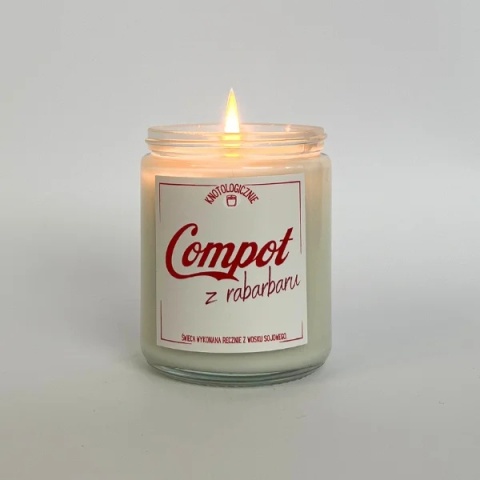 Compot z rabarbaru - świeca sojowa 250 ml