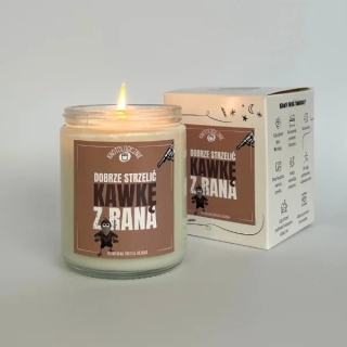 Dobrze strzelić kawkę z rana - świeca sojowa 250 ml
