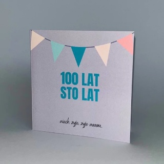 Kartka okolicznościowa śpiewająca - 100 lat, 100 lat