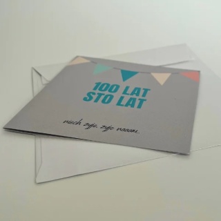 Kartka okolicznościowa śpiewająca - 100 lat, 100 lat