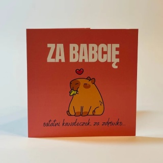 Kartka okolicznościowa - Za babcię