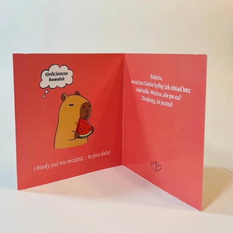 Kartka okolicznościowa - Za babcię