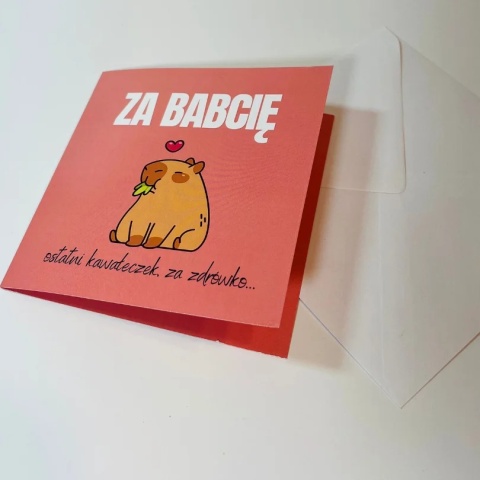 Kartka okolicznościowa - Za babcię