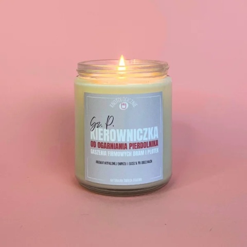Kierowniczka od ogarniania pierdolnika - świeca sojowa 250 ml