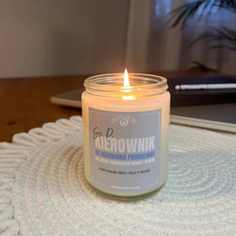 Kierownik od ogarniania pierdolnika - świeca sojowa 250 ml