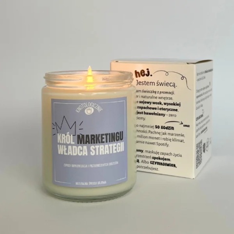 Król Marketingu władca strategii - świeca sojowa 250 ml