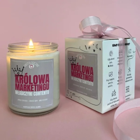 Królowa Marketingu władczyni contentu - świeca sojowa 250 ml