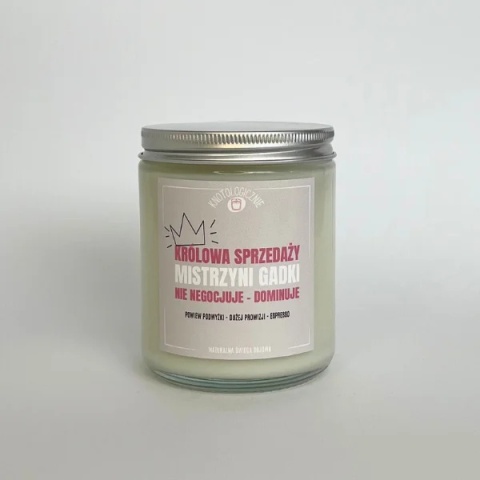 Królowa sprzedaży mistrzyni gadki - świeca sojowa 250 ml