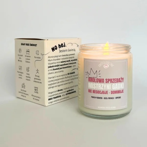 Królowa sprzedaży mistrzyni gadki - świeca sojowa 250 ml