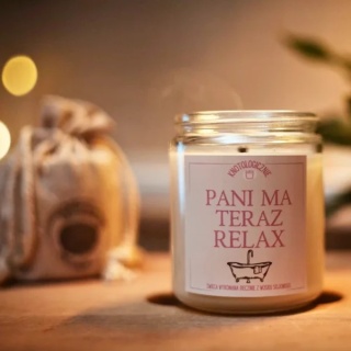 Pani ma teraz relax - świeca sojowa 250 ml