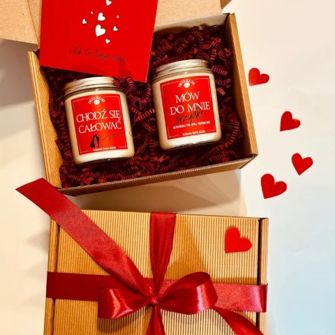 Zestaw prezentowy na randkę z kuponami i grą