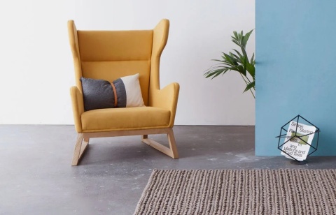 Fotel tapicerowany LORD designerski uszak do salonu lub sypialni